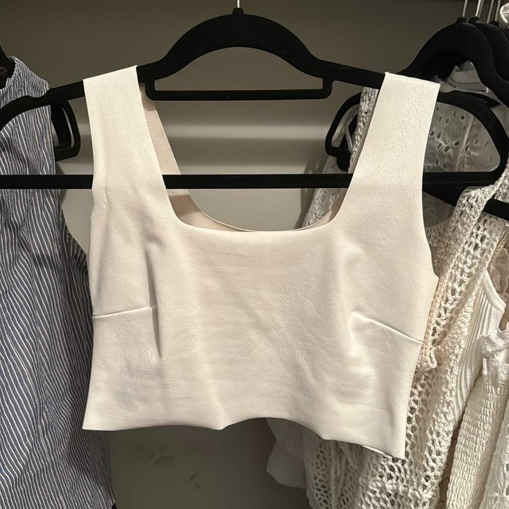 Commando Faux leather Crop Top